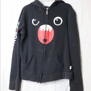 SoSoHappy Black Monster Hoodie w/ Spikes